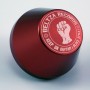 Disc hub 45 rpm in anodized aluminum and engraved in red