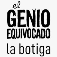 Logotipo del Genio equivocado sello y tienda.